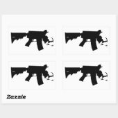 Sticker Rectangulaire Massachusetts - L'Esprit d'Amérique AR Variant (Feuille)