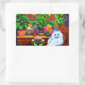Sticker Rectangulaire Master du Collège Cat (Sac)