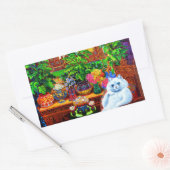 Sticker Rectangulaire Master du Collège Cat (Enveloppe)