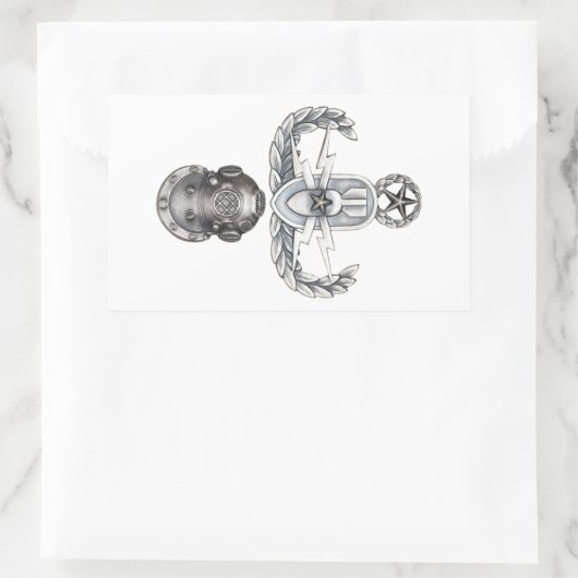 Sticker Rectangulaire Master EOD 2e classe (Sac)