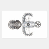 Sticker Rectangulaire Master EOD 2e classe (Devant)