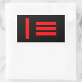 Sticker Rectangulaire Master/slave (Sac)