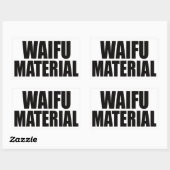 Sticker Rectangulaire Matériel Waifu (Feuille)