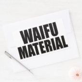 Sticker Rectangulaire Matériel Waifu (Enveloppe)