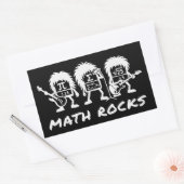 Sticker Rectangulaire Math Rocks Academic Rock Band Humor (Enveloppe)