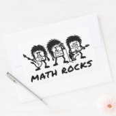 Sticker Rectangulaire Math Rocks Academic Rock Band Humor (Enveloppe)