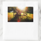 Sticker Rectangulaire Matin Sur La Ferme (Sac)