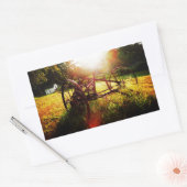 Sticker Rectangulaire Matin Sur La Ferme (Enveloppe)