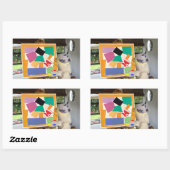 Sticker Rectangulaire Matisse L'escargot à l'huile par Danny Duck (Feuille)