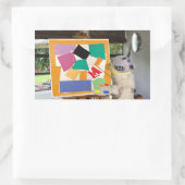 Sticker Rectangulaire Matisse L'escargot à l'huile par Danny Duck (Sac)