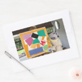Sticker Rectangulaire Matisse L'escargot à l'huile par Danny Duck (Enveloppe)