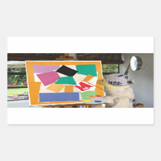 Sticker Rectangulaire Matisse L'escargot à l'huile par Danny Duck