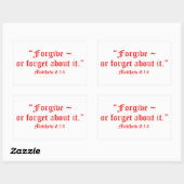 Sticker Rectangulaire Matt 6:14 (Feuille)