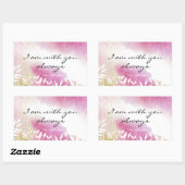 Sticker Rectangulaire Matthieu 28:20 Je suis toujours avec toi (Feuille)