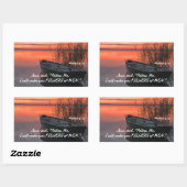 Sticker Rectangulaire Matthieu 4:19 Pêcheurs des hommes Bible chrétienne (Feuille)