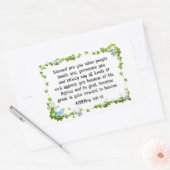 Sticker Rectangulaire Matthieu 5:11-12 Bénis êtes-vous Béatitudes Bible (Enveloppe)