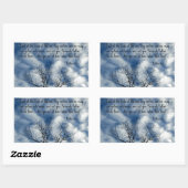 Sticker Rectangulaire Matthieu 6:26 Regardez les oiseaux de l'air... (Feuille)