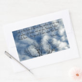Sticker Rectangulaire Matthieu 6:26 Regardez les oiseaux de l'air... (Enveloppe)