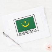 Sticker Rectangulaire Mauritanie (Enveloppe)