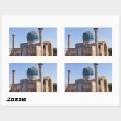 Sticker Rectangulaire Mausolée d'Amir Timur - Samarkand, Ouzbékistan (Feuille)
