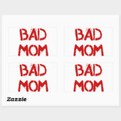 Sticker Rectangulaire Mauvaise maman (Feuille)
