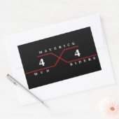 Sticker Rectangulaire Maverick Mud Riders (Enveloppe)