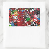 Sticker Rectangulaire Maximalisme Marvel (Sac)