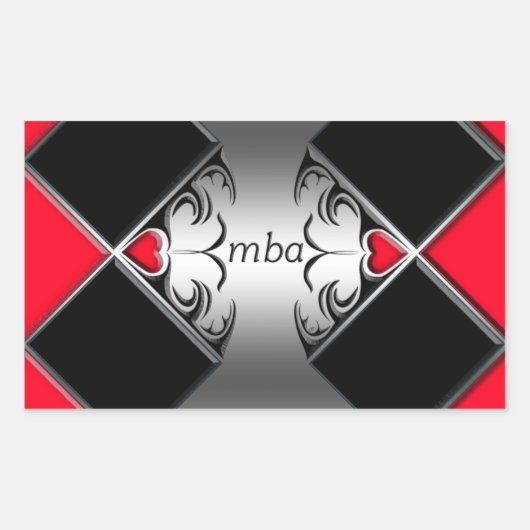 Sticker Rectangulaire mba (Devant)