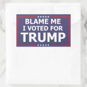 Sticker Rectangulaire Me blâmer (Sac)