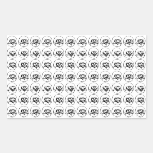 Sticker Rectangulaire Me Gusta (Devant)