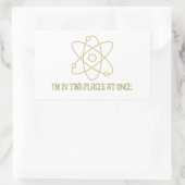 Sticker Rectangulaire Mécanique quantique amusante (Sac)