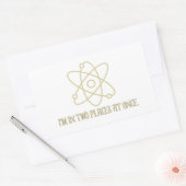 Sticker Rectangulaire Mécanique quantique amusante (Enveloppe)