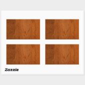Sticker Rectangulaire Med Wood Grain (Feuille)