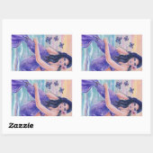 Sticker Rectangulaire Médaille de Maevat collants océaniques ropiques de (Feuille)