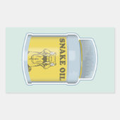 Sticker Rectangulaire Médecine alternative à l'huile de serpent (Devant)