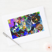Sticker Rectangulaire Médias mixtes Abstraits colorés (Enveloppe)