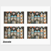 Sticker Rectangulaire Medieval stained glass window, Hollande (Feuille)