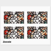 Sticker Rectangulaire Méditation en couleurs (Feuille)