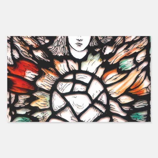 Sticker Rectangulaire Méditation en couleurs (Devant)
