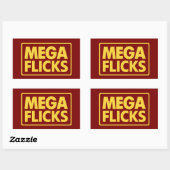 STICKER RECTANGULAIRE MÉGA FLICKS (Feuille)