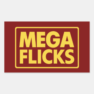 STICKER RECTANGULAIRE MÉGA FLICKS