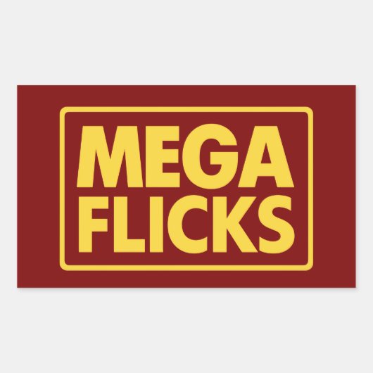 STICKER RECTANGULAIRE MÉGA FLICKS (Devant)