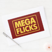 STICKER RECTANGULAIRE MÉGA FLICKS (Enveloppe)