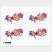 Sticker Rectangulaire Megaphone Logo (simple autocollants) (Feuille)