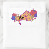 Sticker Rectangulaire Megaphone Logo (simple autocollants) (Sac)