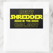 Sticker Rectangulaire Meilleur Broyeur Dans La Galaxie (Sac)