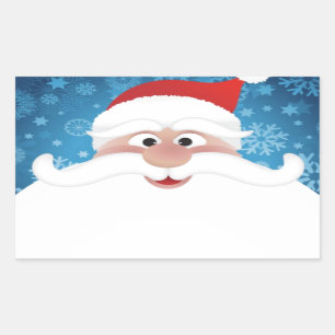 Sticker Rectangulaire Meilleur Père Noël