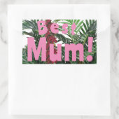Sticker Rectangulaire Meilleure maman ! (Sac)