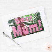 Sticker Rectangulaire Meilleure maman ! (Enveloppe)
