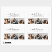 Sticker Rectangulaire Meilleure maman de chien : photo de chien personna (Feuille)